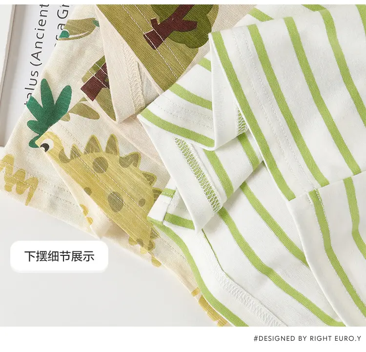 Right European Boys T-Shirt Summer 7A Antibacterial Cream — feature 16