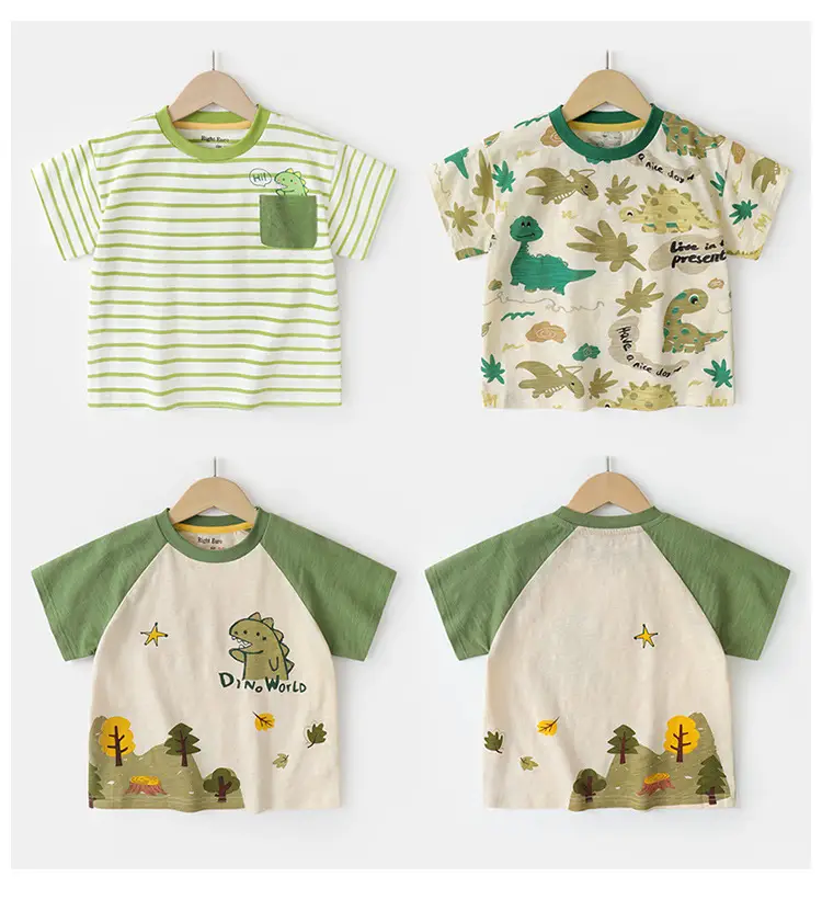 Right European Boys T-Shirt Summer 7A Antibacterial Cream — feature 3