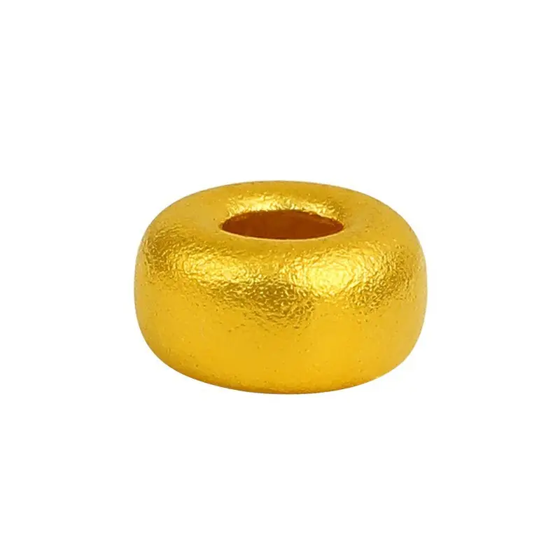 Pure Gold 3D Hard Gold Separator Beads Bracelet for Men Women - Image 6