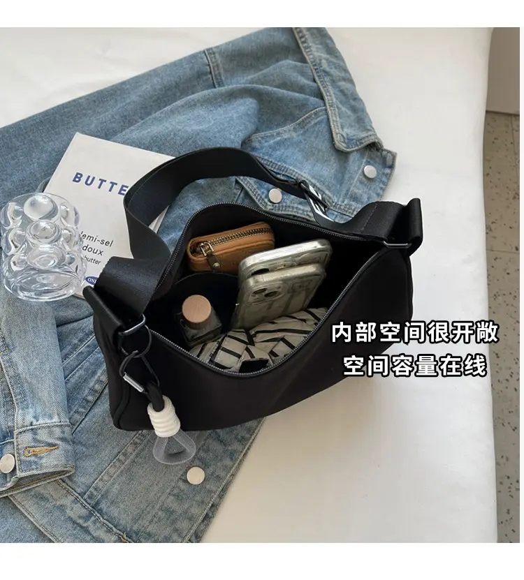 Women Crossbody Bag Cream Nylon 2024 New — feature 12