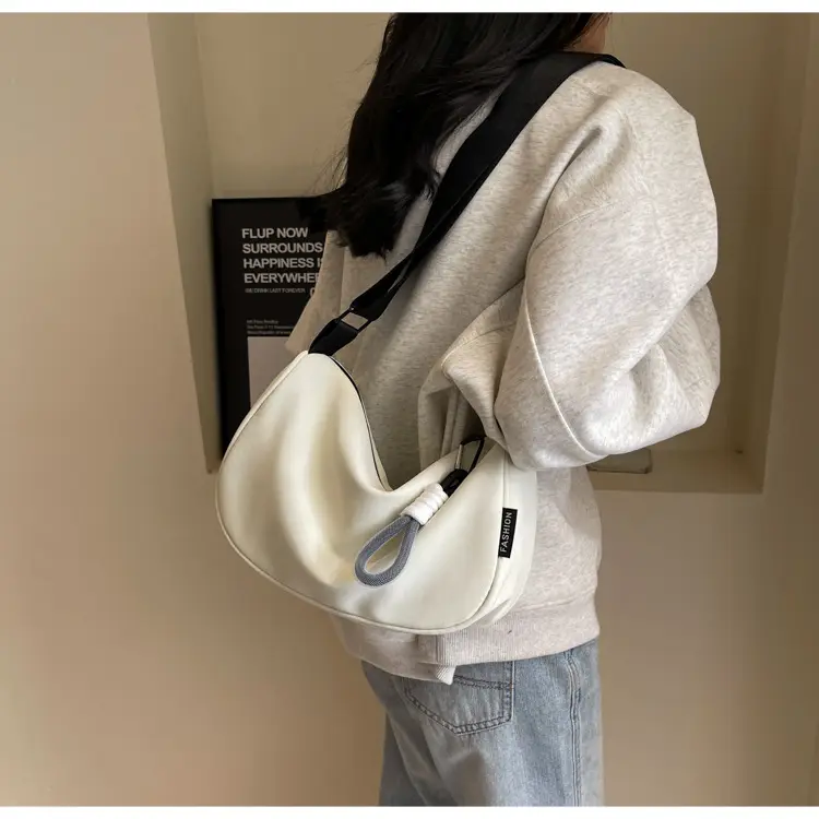 Women Crossbody Bag Cream Nylon 2024 New — feature 18