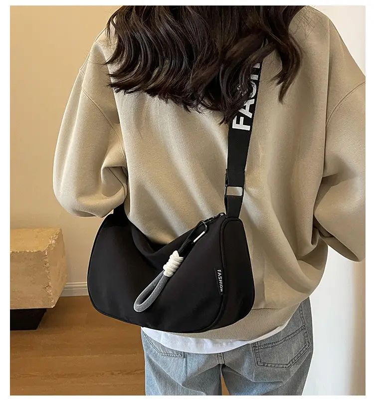 Women Crossbody Bag Cream Nylon 2024 New — feature 2