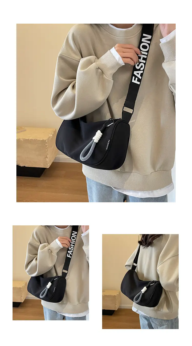Women Crossbody Bag Cream Nylon 2024 New — feature 5