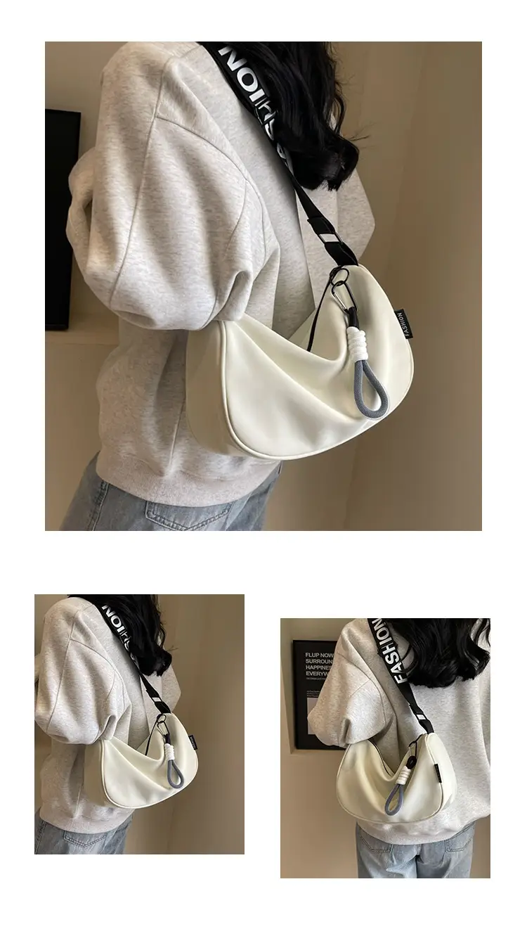Women Crossbody Bag Cream Nylon 2024 New — feature 7