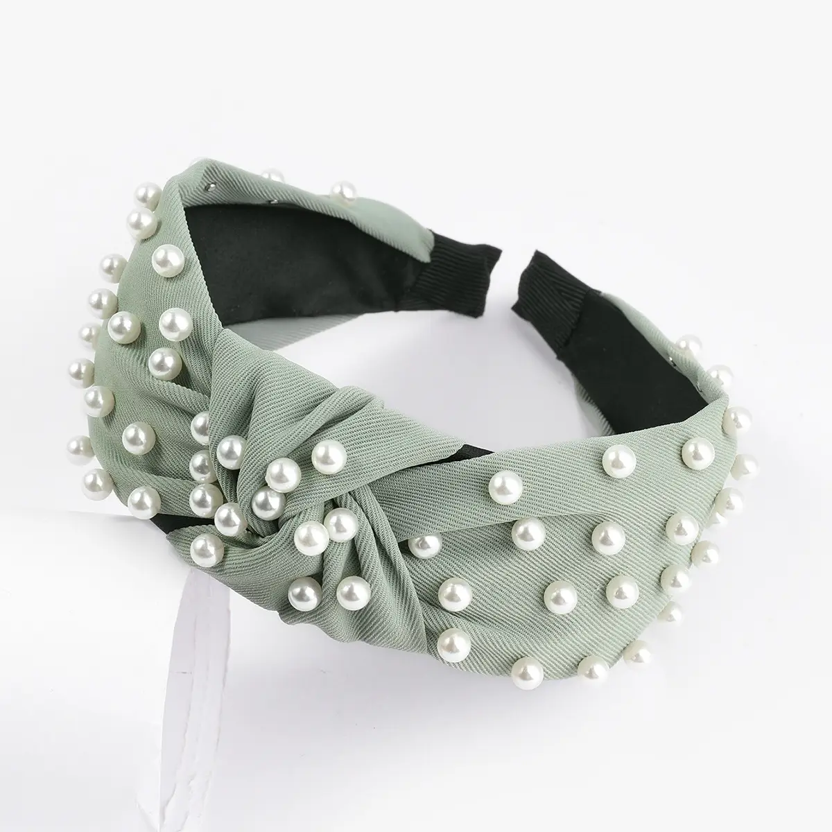 Pearl Beaded Cranial Top Headband for Women - Image 2