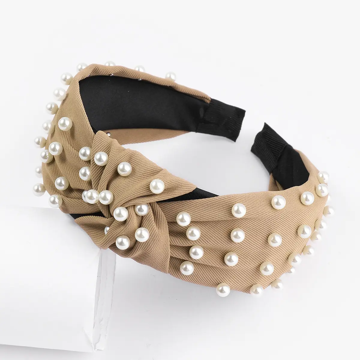 Pearl Beaded Cranial Top Headband for Women - Image 4