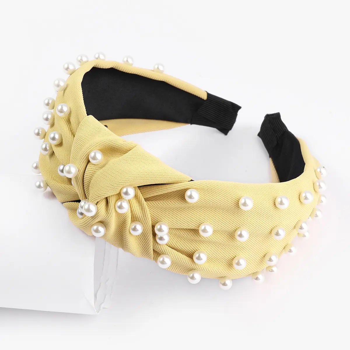Pearl Beaded Cranial Top Headband for Women - Image 3