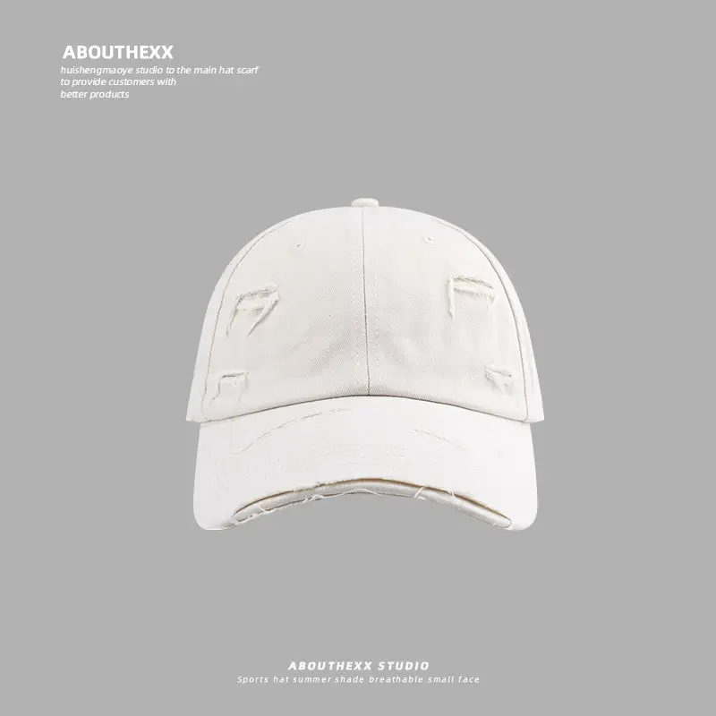 Men Ripped Baseball Cap Grey Unisex 2024 - Image 10
