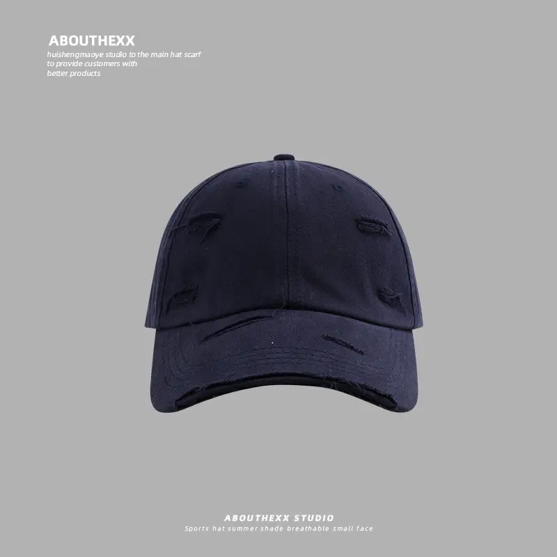 Men Ripped Baseball Cap Grey Unisex 2024 - Image 6