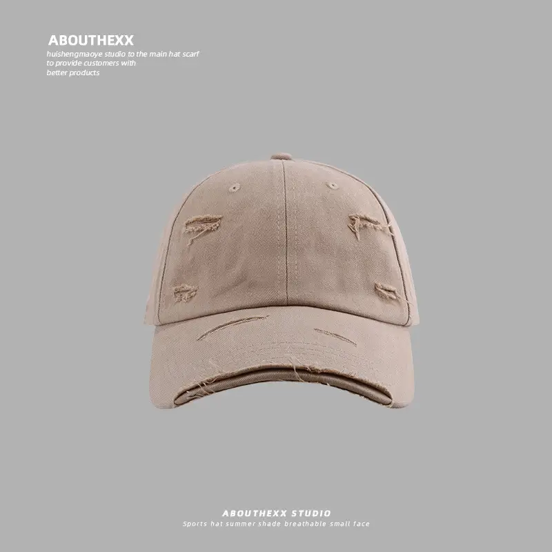 Men Ripped Baseball Cap Grey Unisex 2024 - Image 7