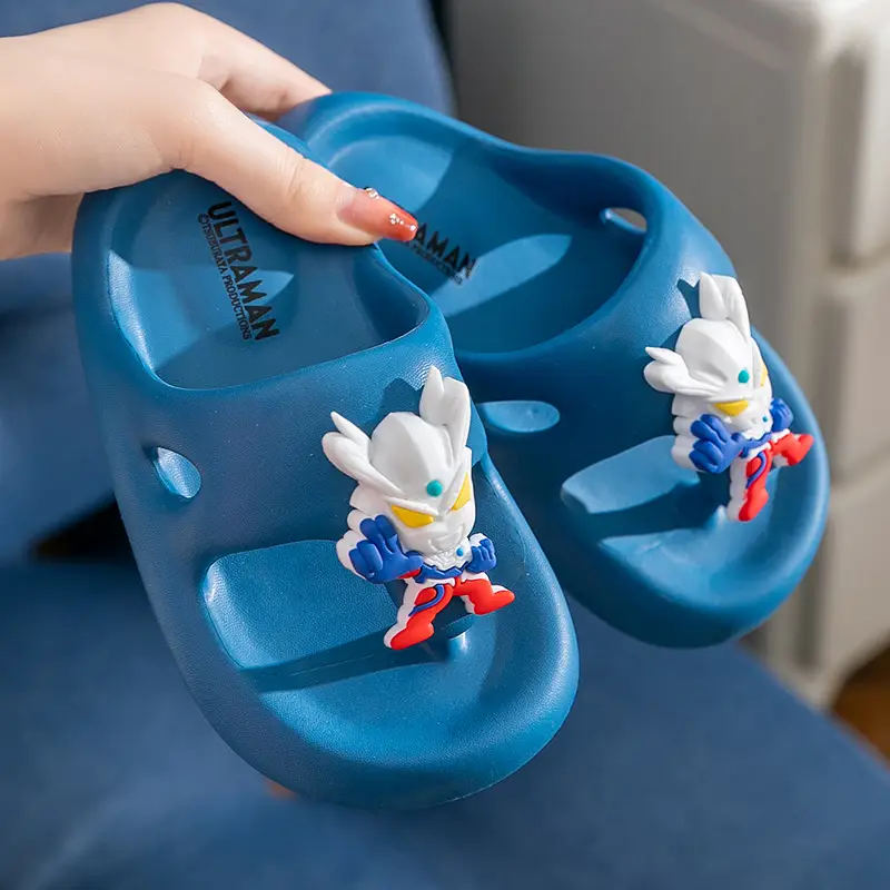 Ultraman Boys Cartoon Flip Flops Blue Light - Image 7