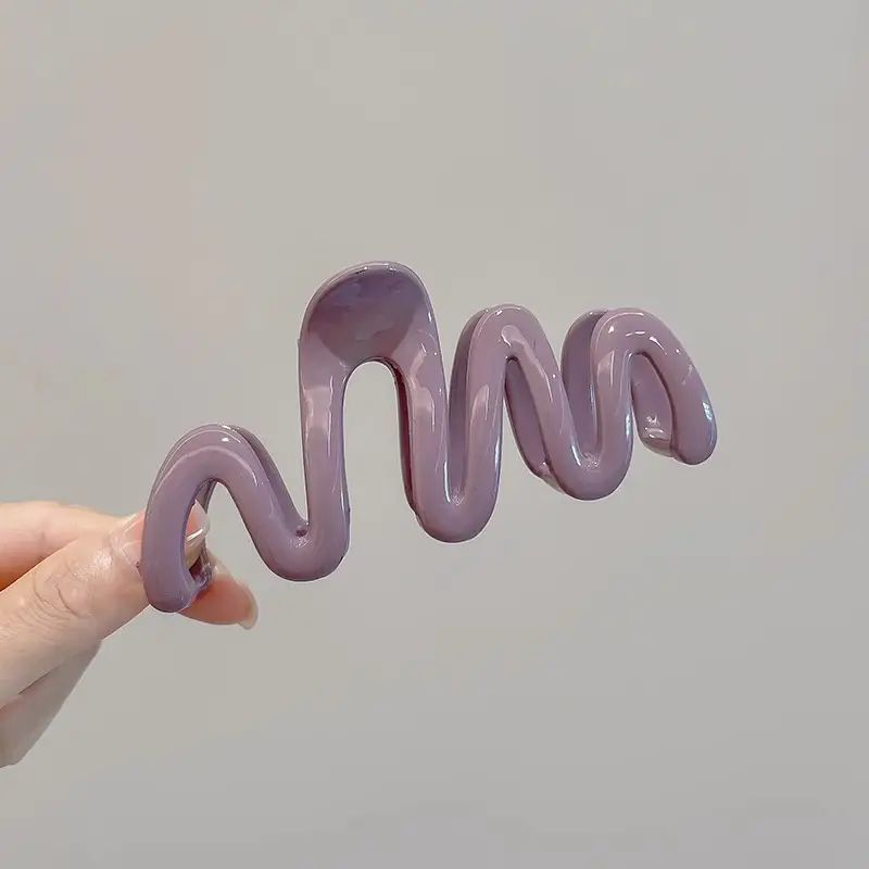 Wavy Hair Clip for Girls Yellow Blue - Image 4