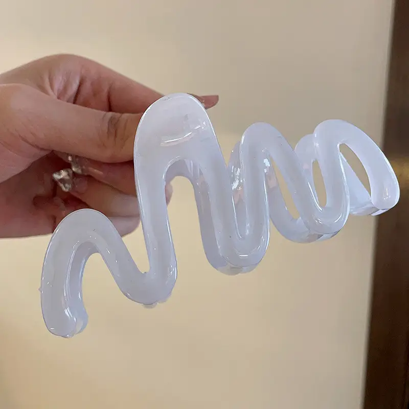 Wavy Hair Clip for Girls Yellow Blue - Image 7