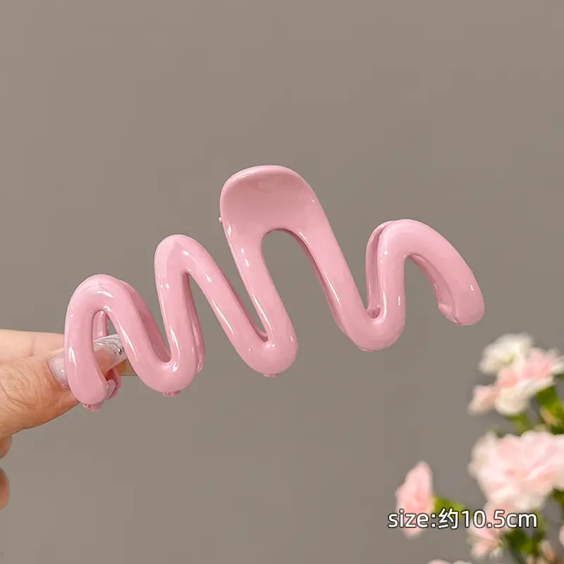 Wavy Hair Clip for Girls Yellow Blue - Image 9