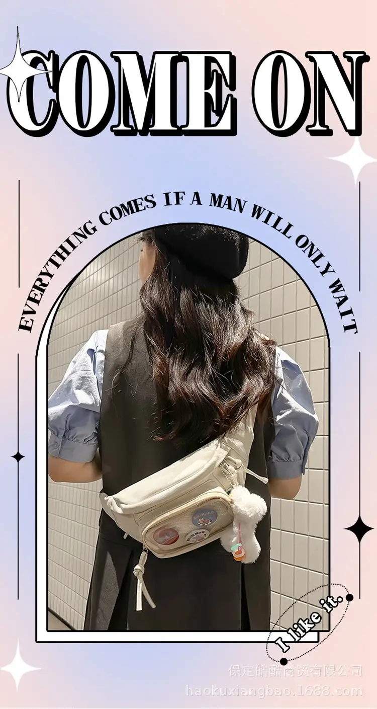 Korean Style Crossbody Bag for Women White Shoulder Crossbody — feature 1