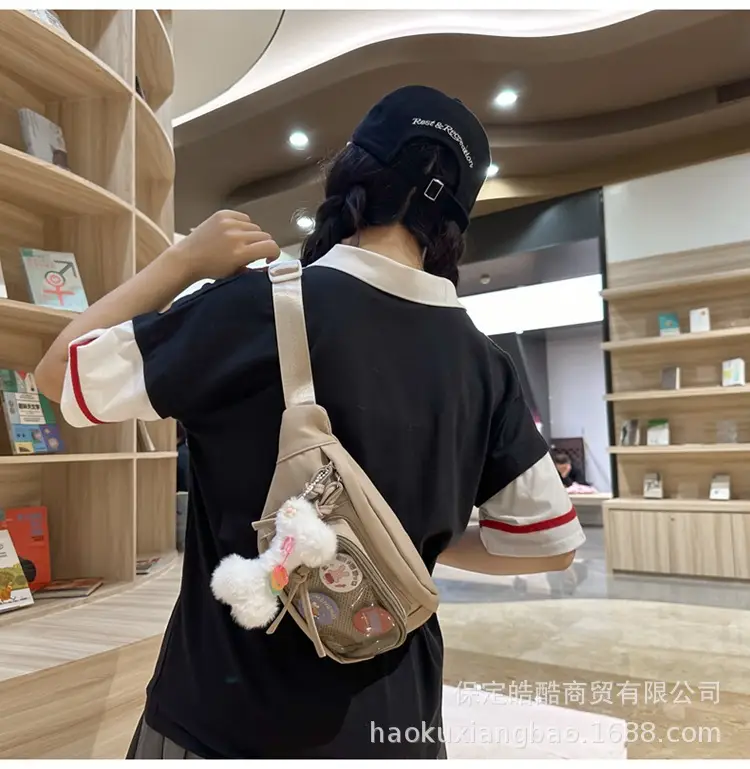 Korean Style Crossbody Bag for Women White Shoulder Crossbody — feature 14