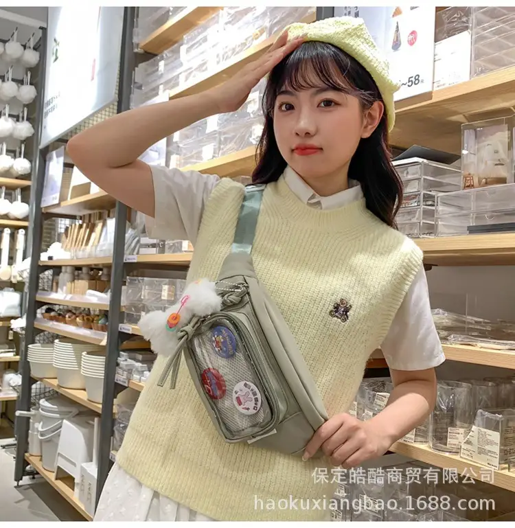 Korean Style Crossbody Bag for Women White Shoulder Crossbody — feature 18
