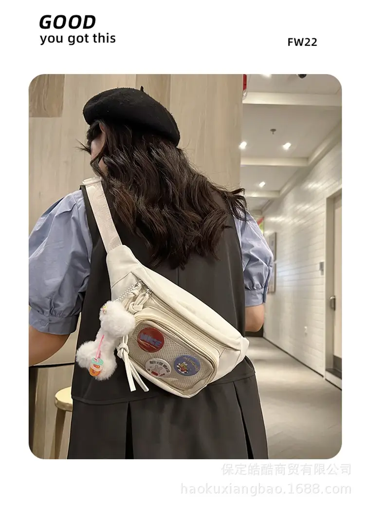 Korean Style Crossbody Bag for Women White Shoulder Crossbody — feature 8