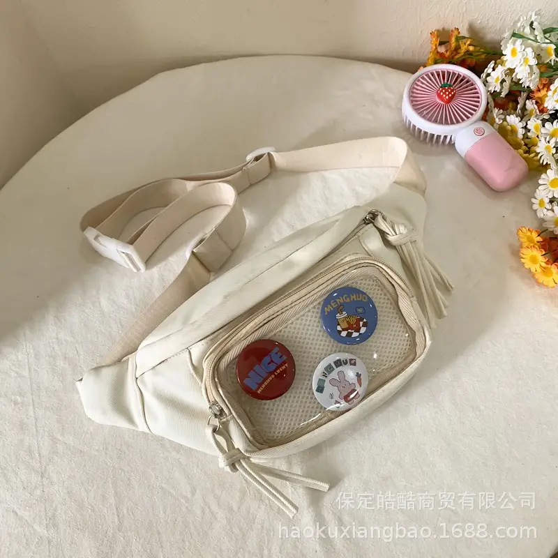 Korean Style Crossbody Bag for Women White Shoulder Crossbody - Image 8