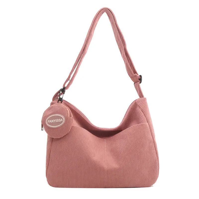 Corduroy Shoulder Crossbody Bag Women Brown 2024 - Image 12