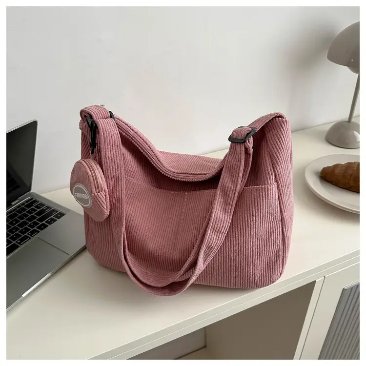 Corduroy Shoulder Crossbody Bag Women Brown 2024 — feature 24