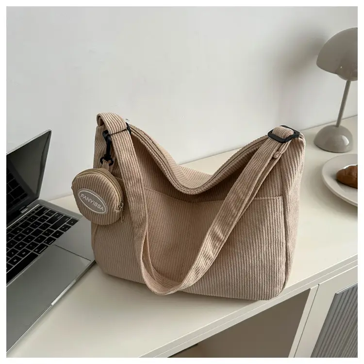 Corduroy Shoulder Crossbody Bag Women Brown 2024 — feature 27