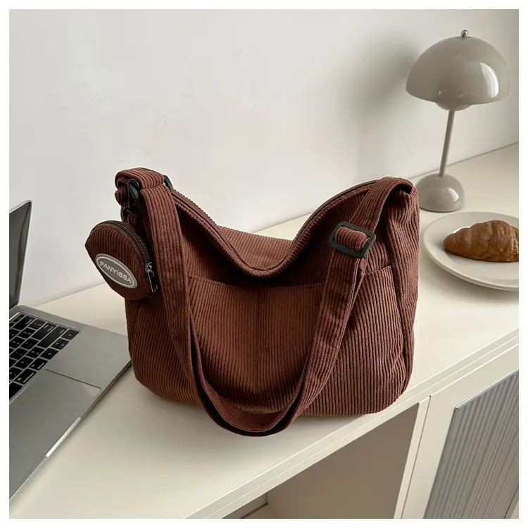 Corduroy Shoulder Crossbody Bag Women Brown 2024 — feature 28