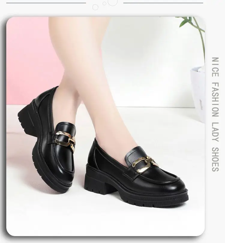 Women's Black Patent Leather Platform Loafers 2024 — feature 16