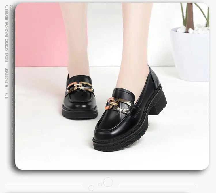 Women's Black Patent Leather Platform Loafers 2024 — feature 17