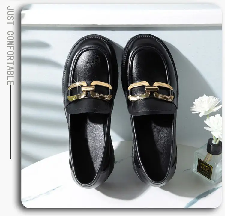 Women's Black Patent Leather Platform Loafers 2024 — feature 18