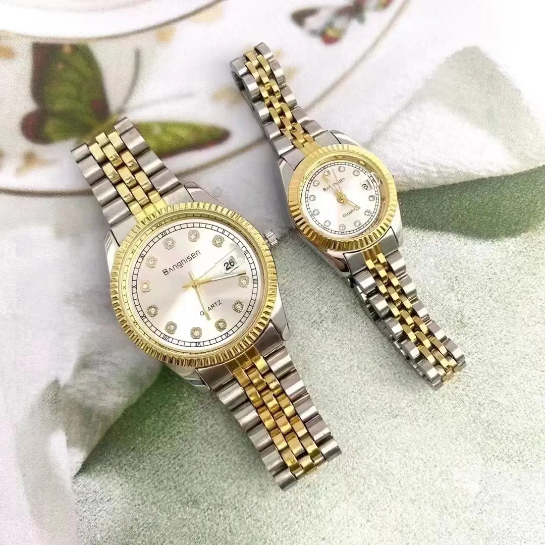 Luxury Gold & Silver Couple Watches for Women - Image 8
