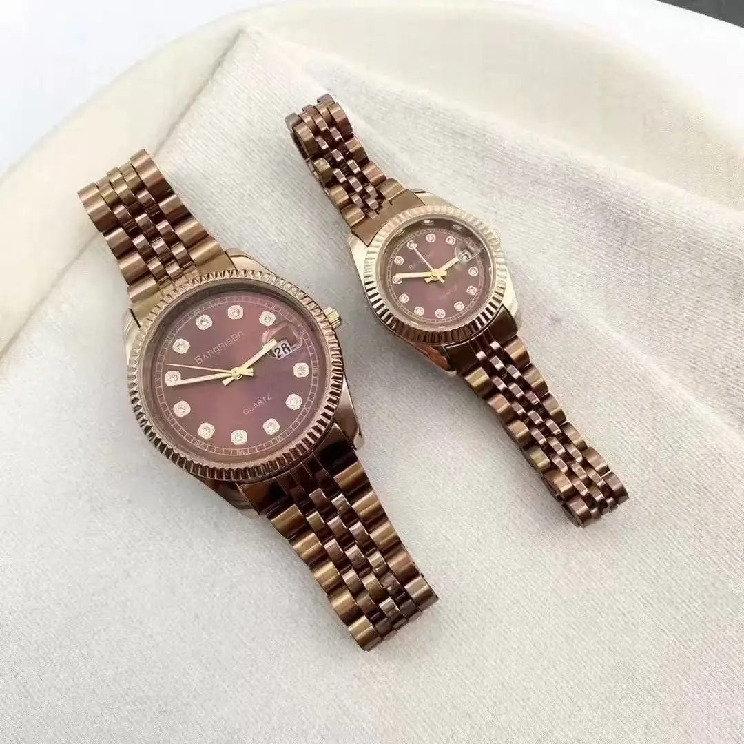 Luxury Gold & Silver Couple Watches for Women - Image 4
