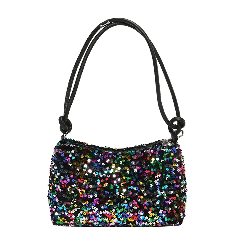 Sequin Shoulder Bag 2024 Summer New Textile Casual Stylish - Image 9
