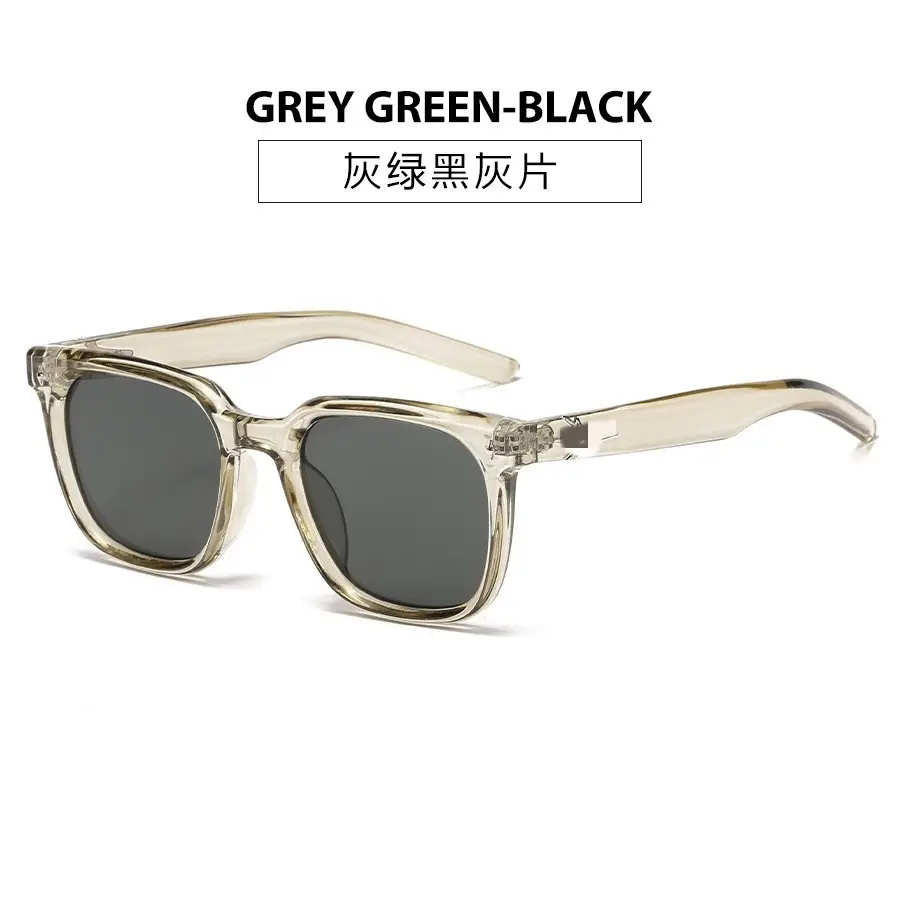 Women UV-Protect Square Sunglasses Black Brown - Image 5
