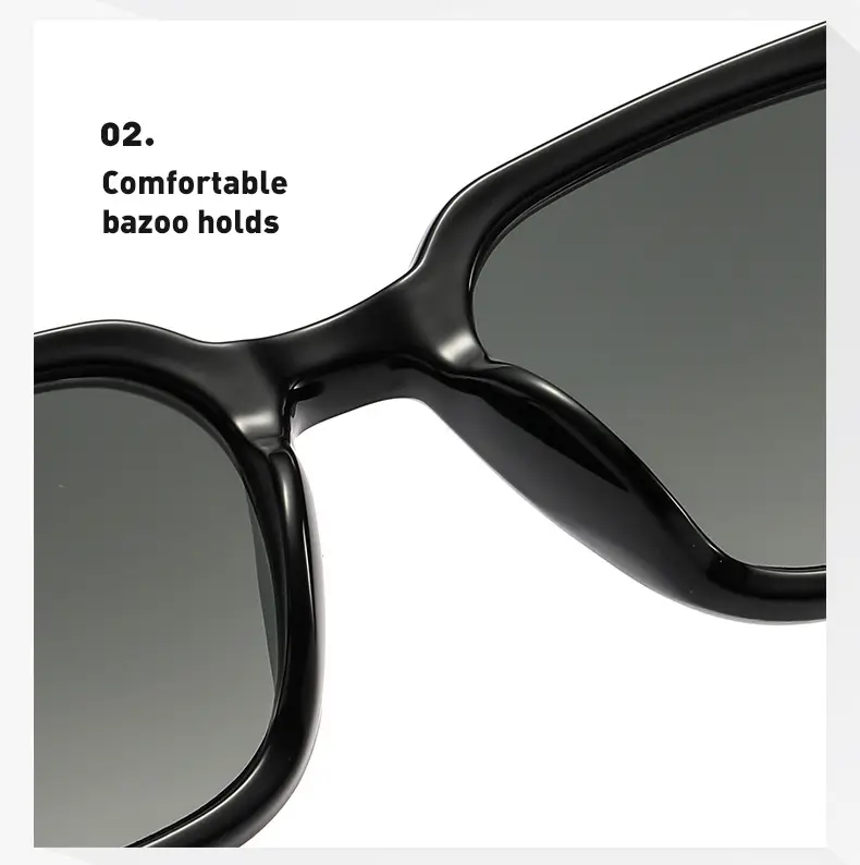 Women UV-Protect Square Sunglasses Black Brown β feature 5