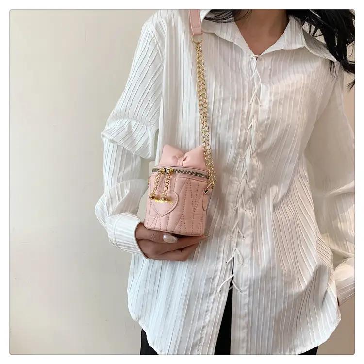 Korean Bow Chain Crossbody Bag Women Black 2024 — feature 12
