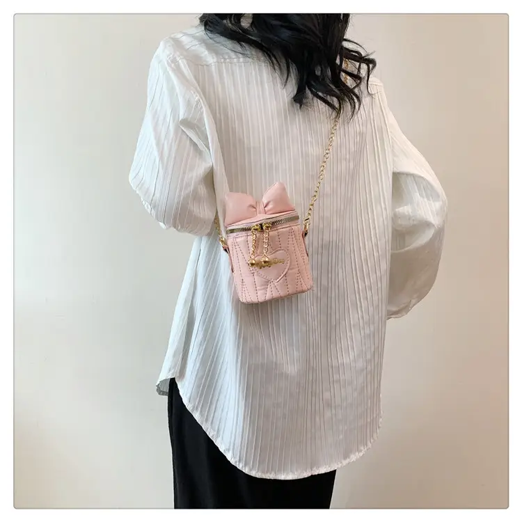 Korean Bow Chain Crossbody Bag Women Black 2024 — feature 13