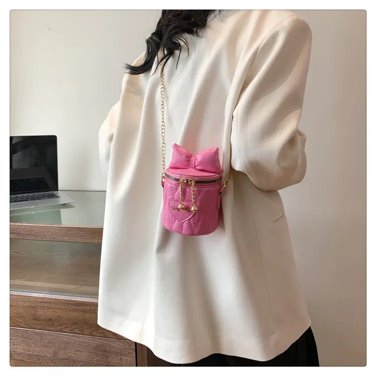 Korean Bow Chain Crossbody Bag Women Black 2024 — feature 17