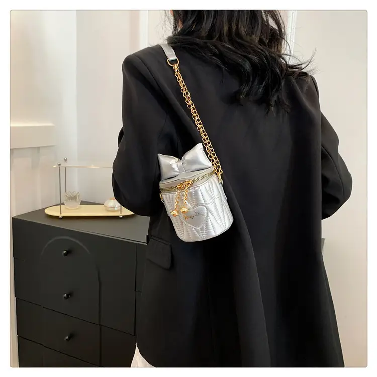 Korean Bow Chain Crossbody Bag Women Black 2024 — feature 23