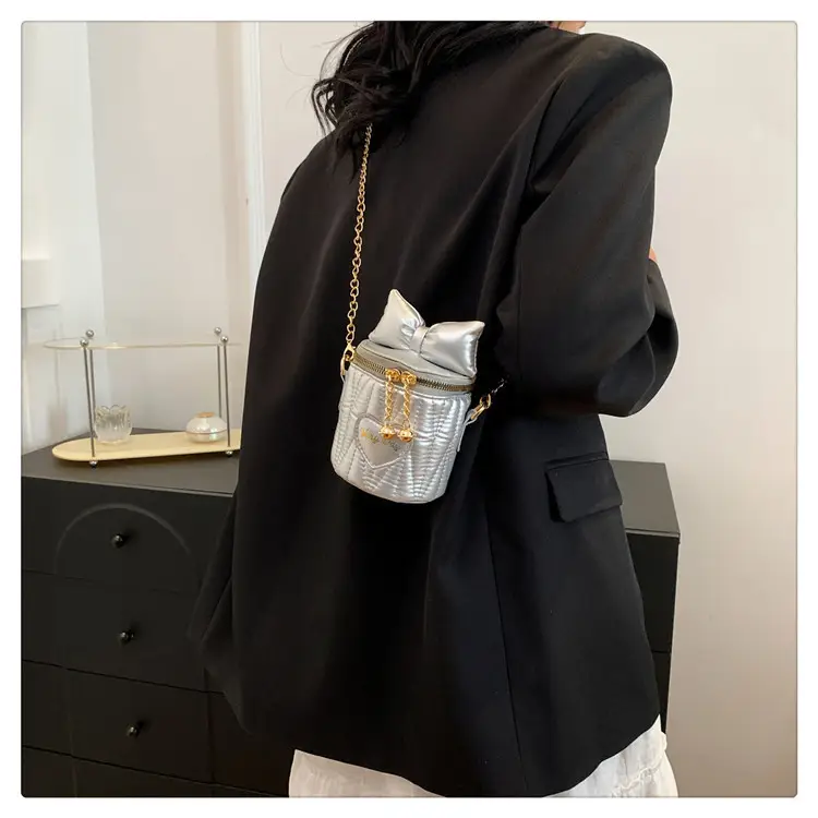 Korean Bow Chain Crossbody Bag Women Black 2024 — feature 25