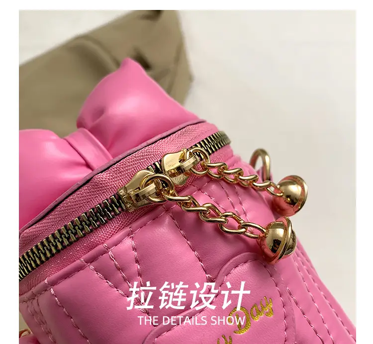 Korean Bow Chain Crossbody Bag Women Black 2024 — feature 6