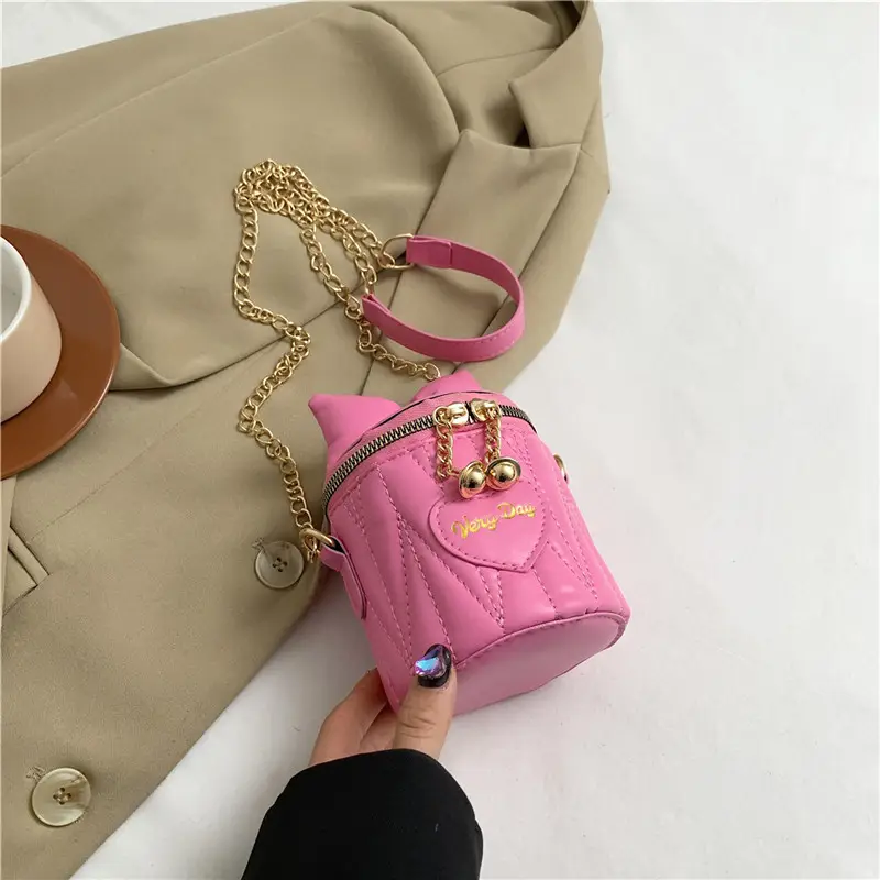 Korean Bow Chain Crossbody Bag Women Black 2024 - Image 6