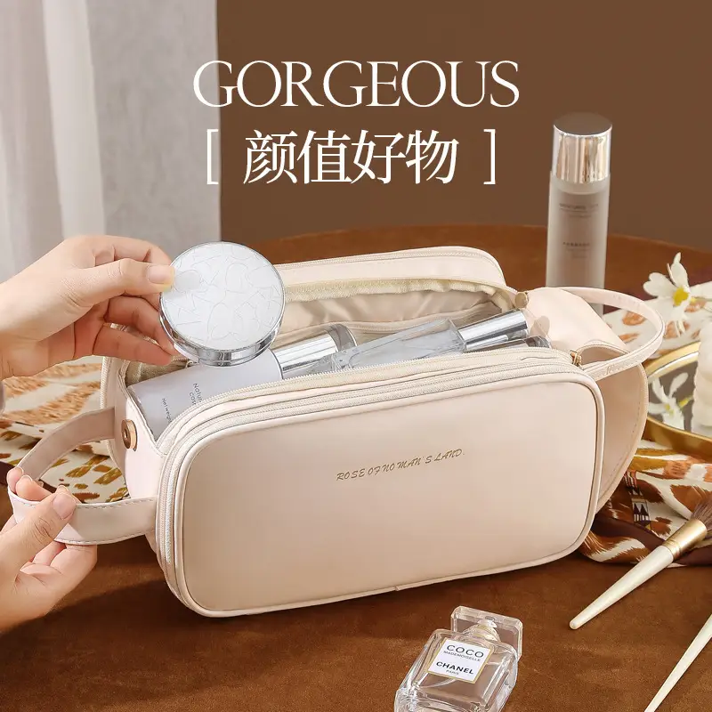 Portable Makeup & Wash Bag Women Large Travel Storage