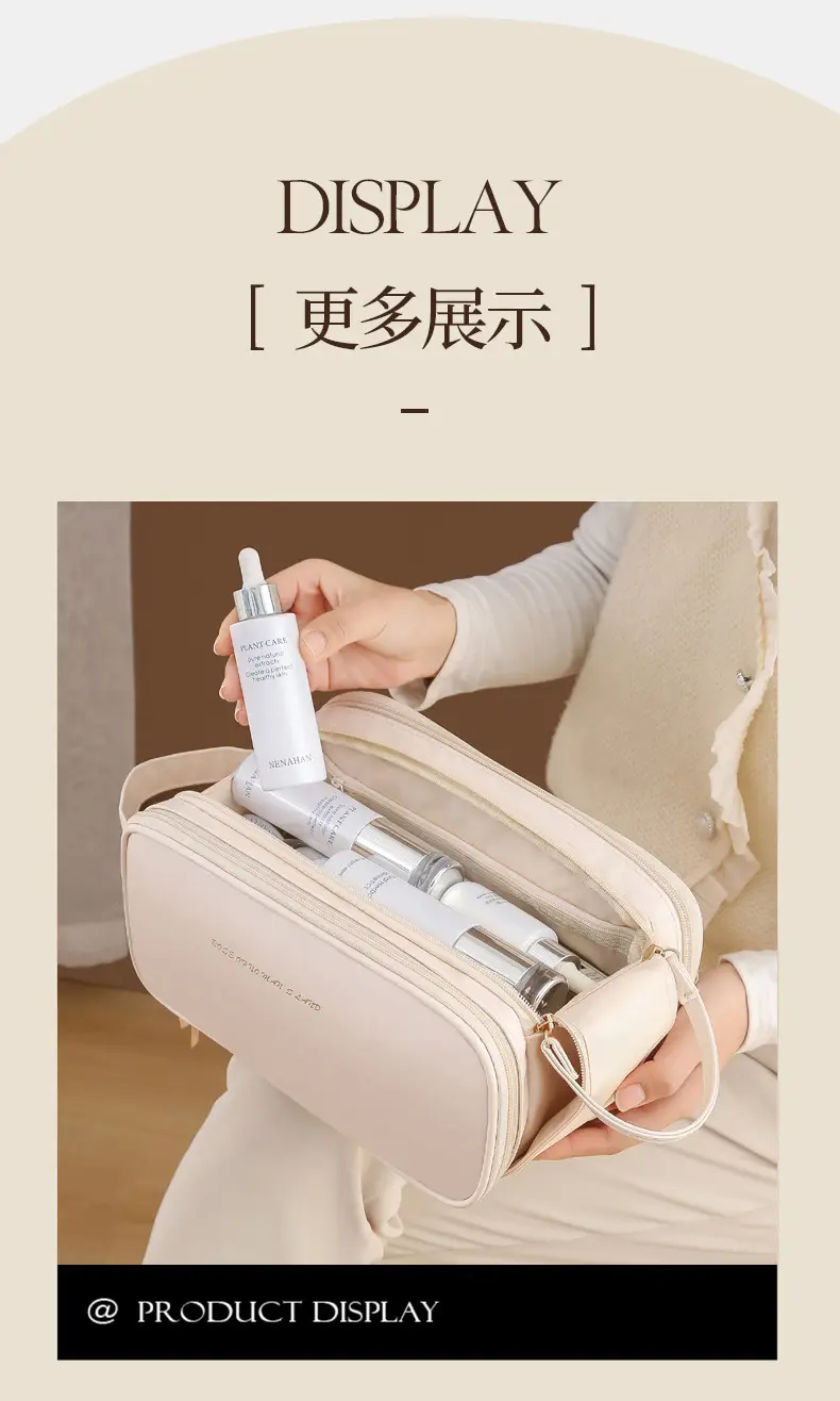 Portable Makeup & Wash Bag Women Large Travel Storage — feature 18
