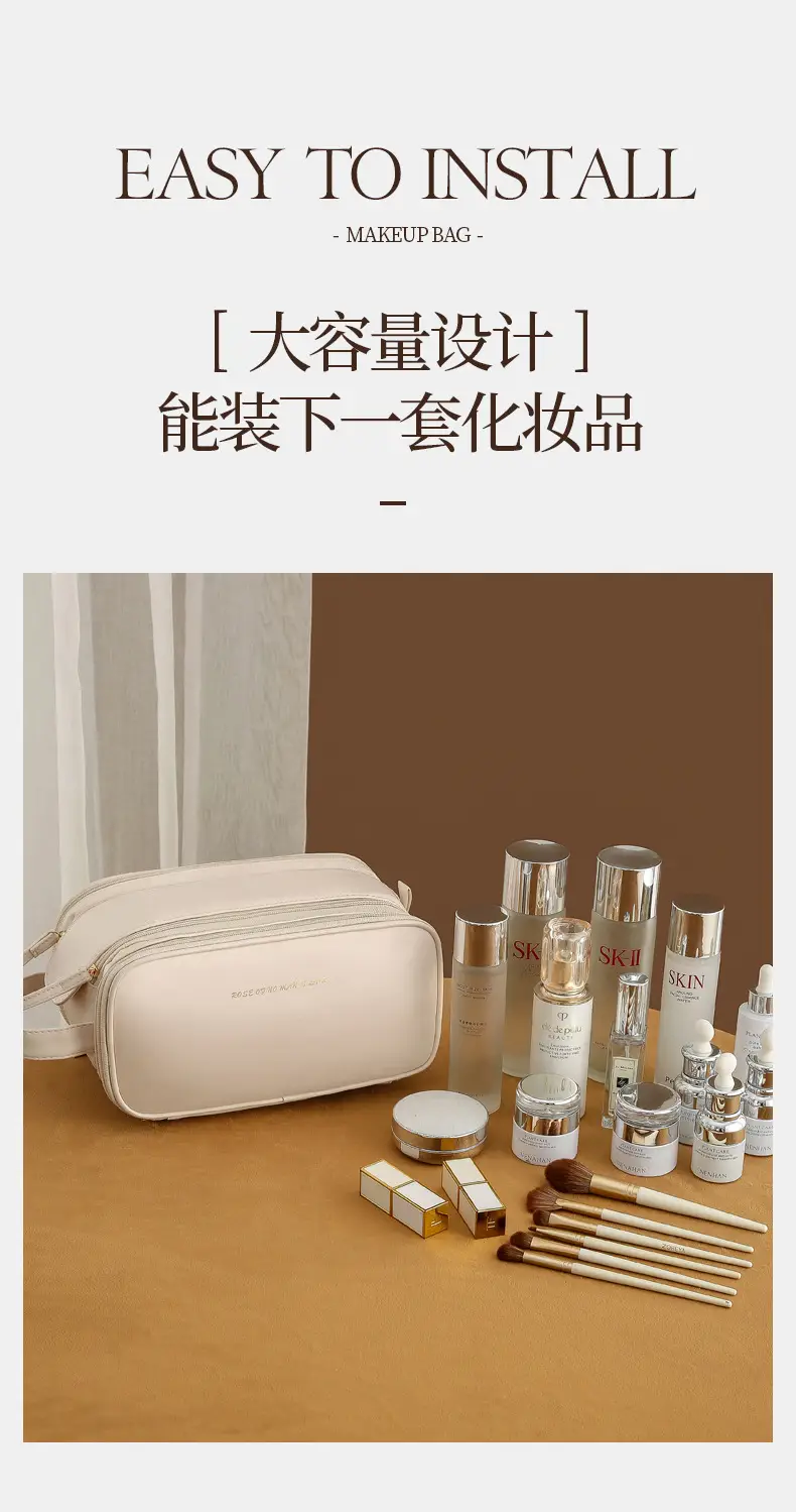 Portable Makeup & Wash Bag Women Large Travel Storage — feature 4