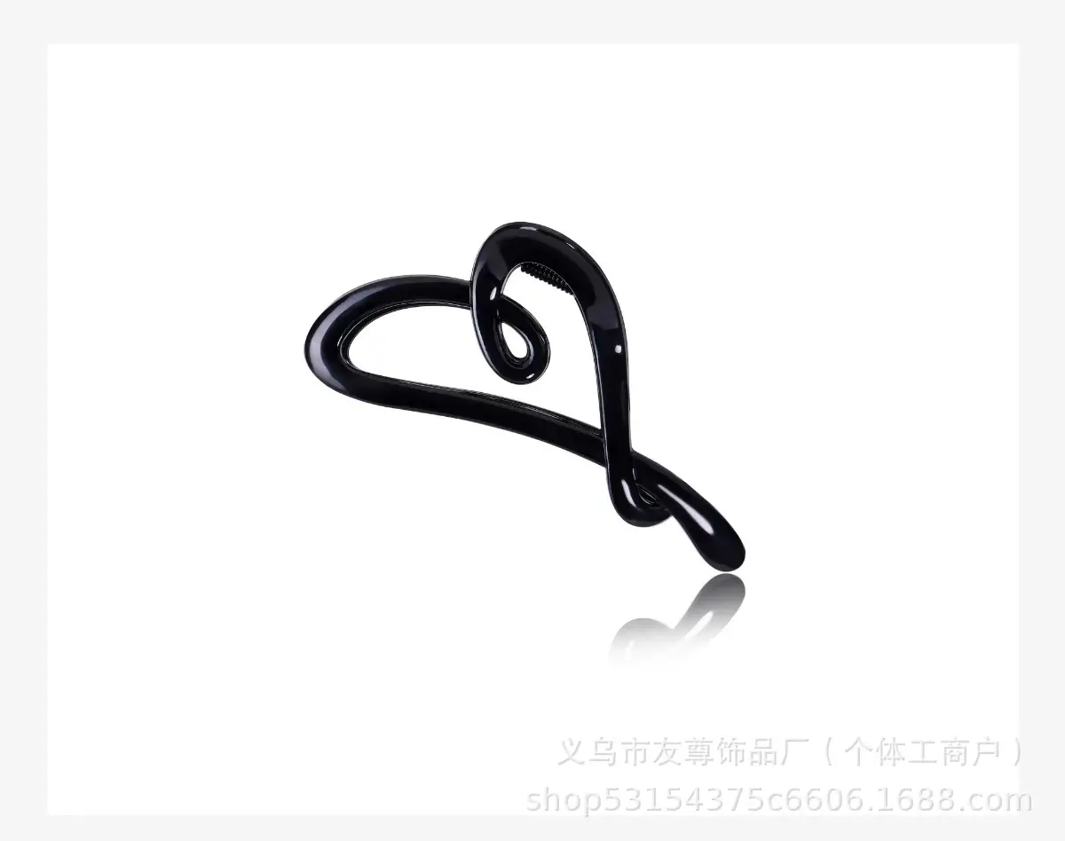 Large Black Shark Hair Clip for Women 12cm — feature 17