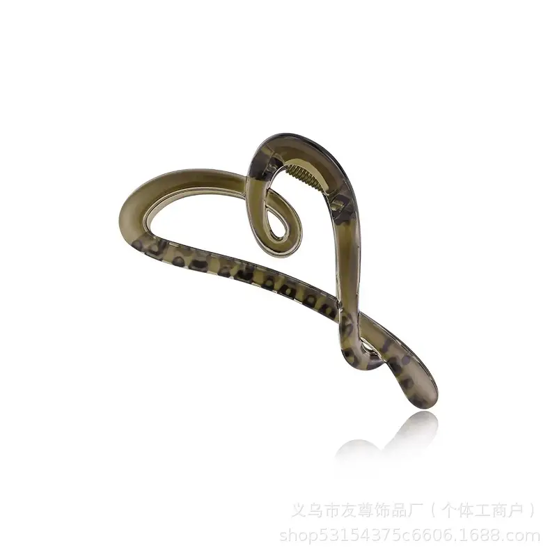 Large Black Shark Hair Clip for Women 12cm