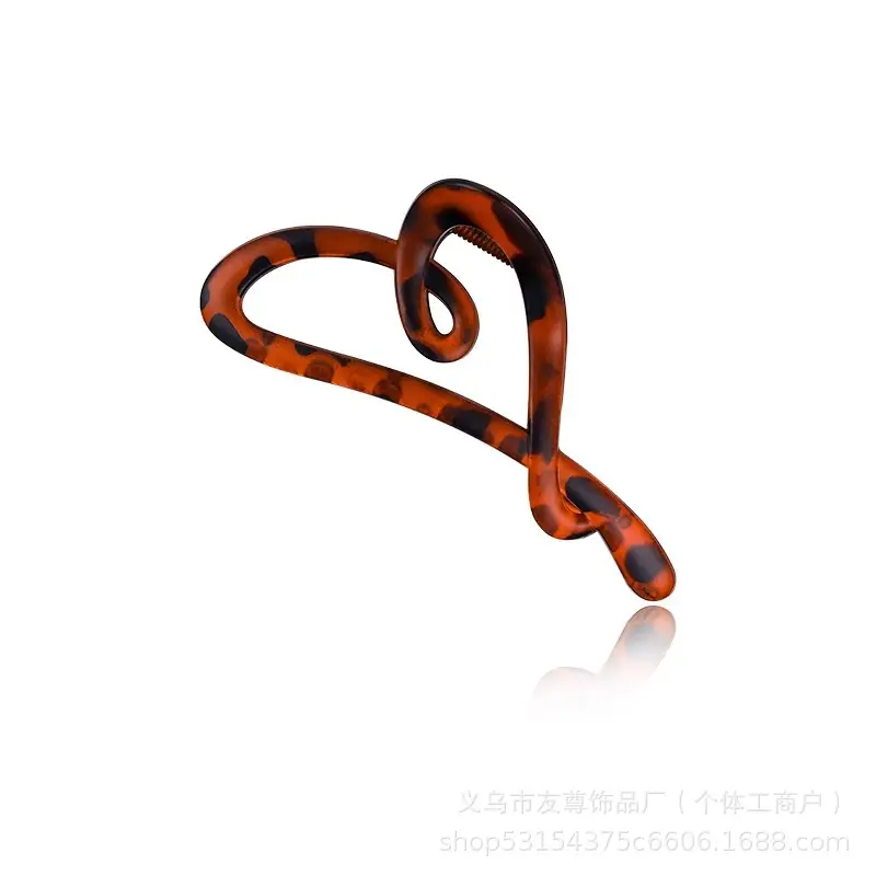 Large Black Shark Hair Clip for Women 12cm