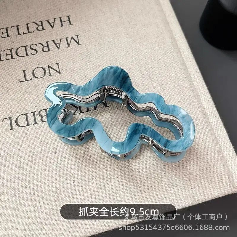 Large Black Shark Hair Clip for Women 12cm