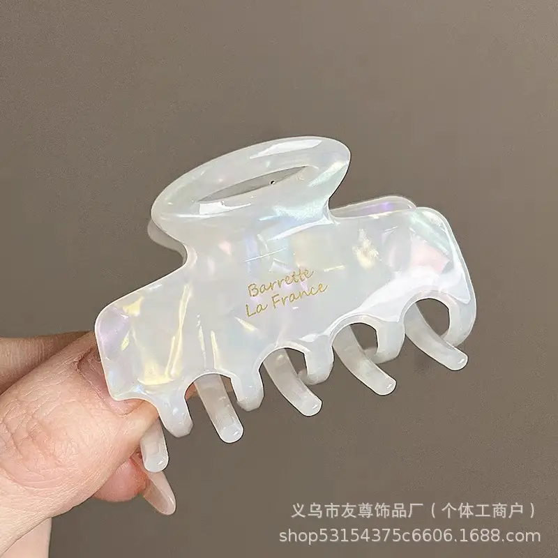 Large Black Shark Hair Clip for Women 12cm